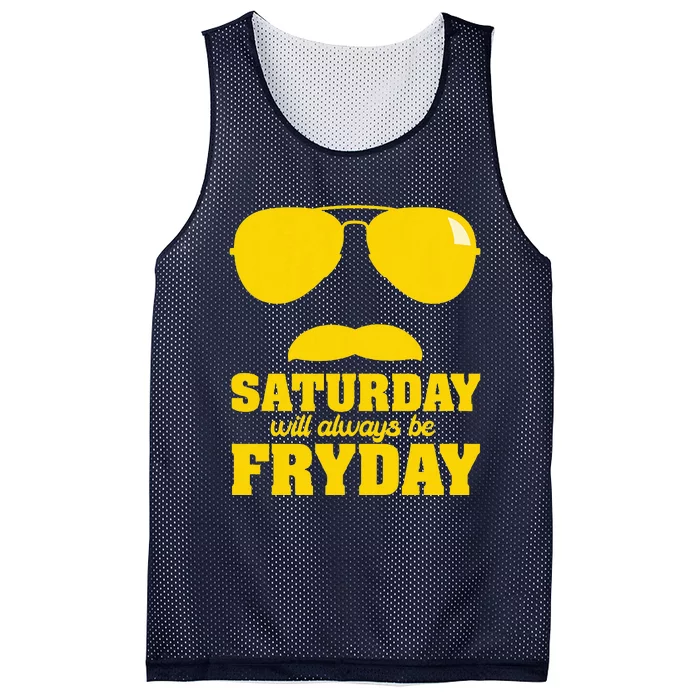 Saturday Will Always Be Fryday Mesh Reversible Basketball Jersey Tank