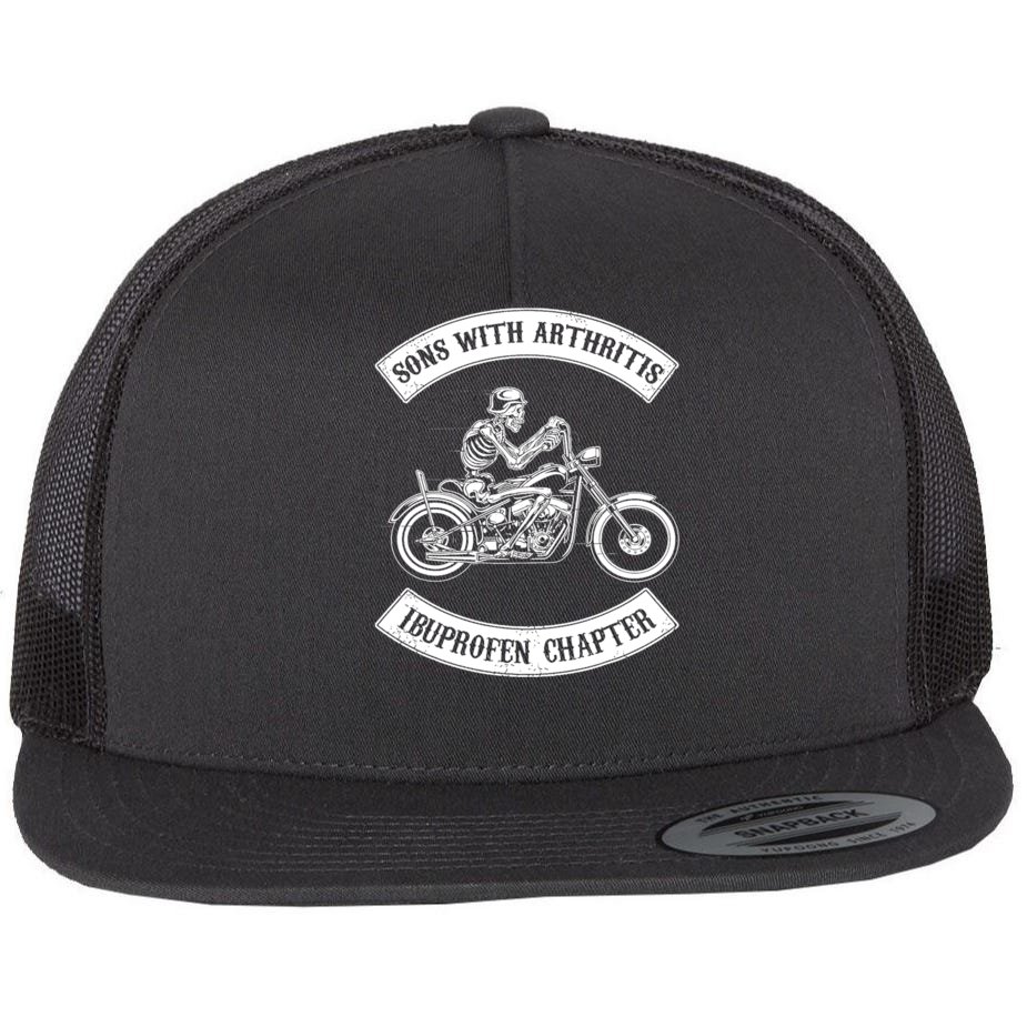 Biker flat cheap bill hats