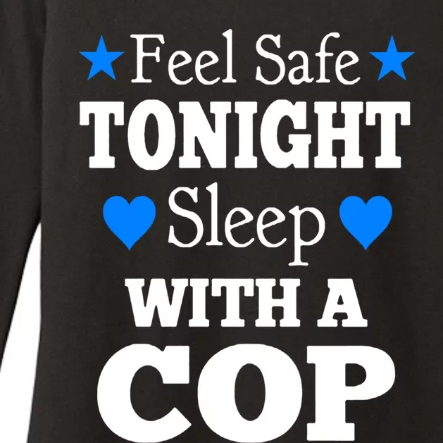 Sleep With A Cop Funny Police Officers Girlfriend Wife Gift Womens CVC Long Sleeve Shirt