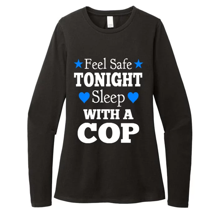 Sleep With A Cop Funny Police Officers Girlfriend Wife Gift Womens CVC Long Sleeve Shirt