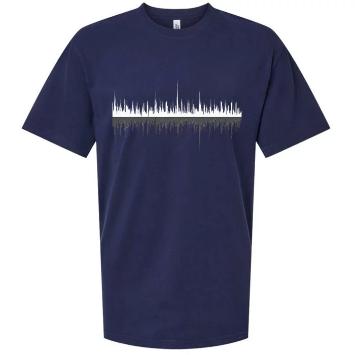 Sound Wave Awesome Music Sueded Cloud Jersey T-Shirt