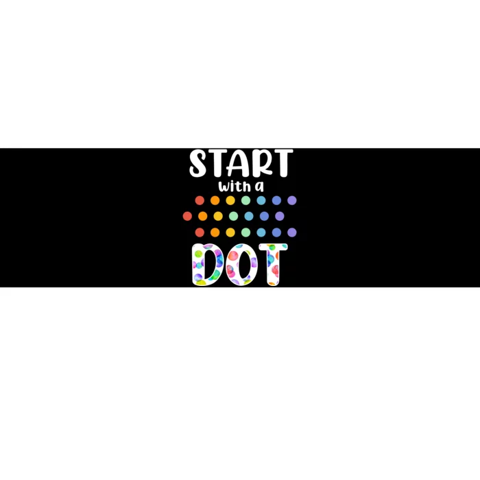 Start With A Dot Inernational Dot Day Bumper Sticker