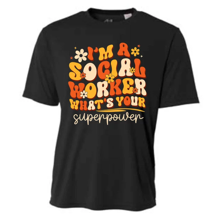 Social Worker Appreciation Month Funny Work Love Cooling Performance Crew T-Shirt