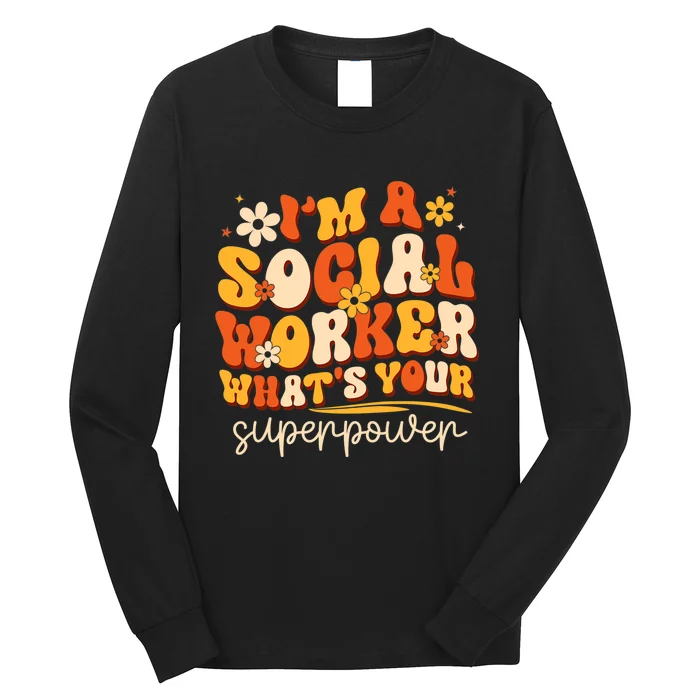 Social Worker Appreciation Month Funny Work Love Long Sleeve Shirt