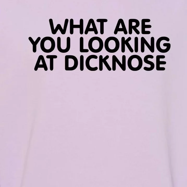 Saying What Are You Looking At Dicknose Garment-Dyed Sweatshirt