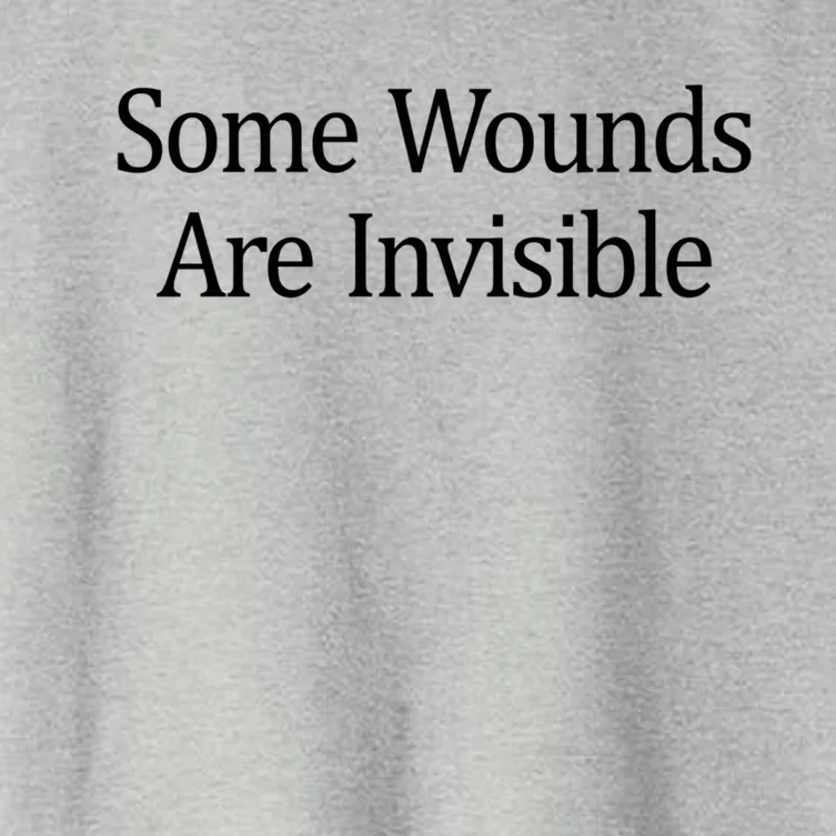 Some Wounds Are Invisible Gift Women's Crop Top Tee