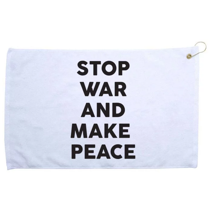 Stop War And Make Peace Grommeted Golf Towel