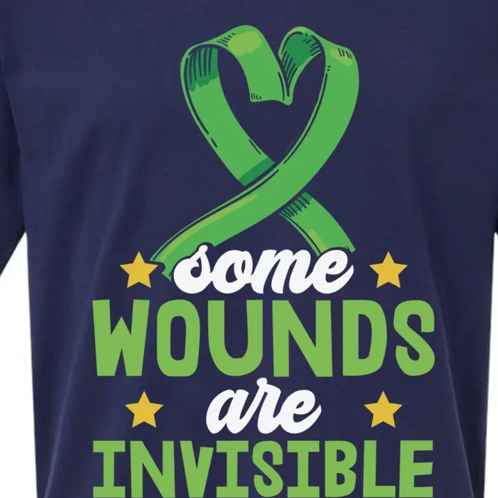 Some Wounds Are Invisible Depression Support Tal Health Gift Sueded Cloud Jersey T-Shirt