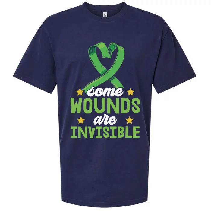 Some Wounds Are Invisible Depression Support Tal Health Gift Sueded Cloud Jersey T-Shirt