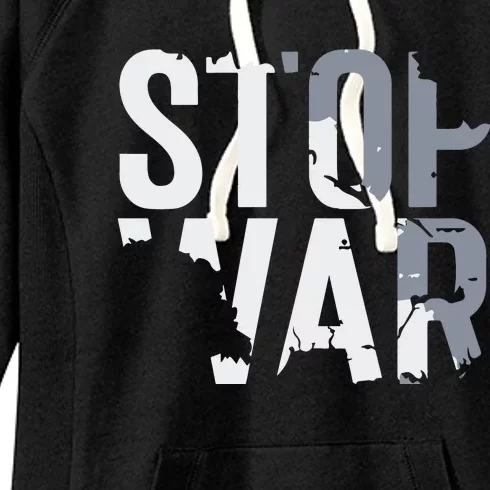 Stop War And Make Peace Women's Fleece Hoodie