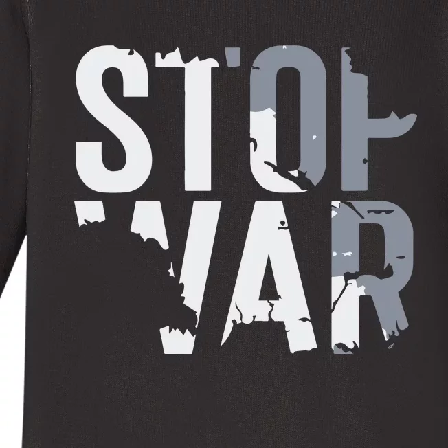 Stop War And Make Peace Baby Long Sleeve Bodysuit