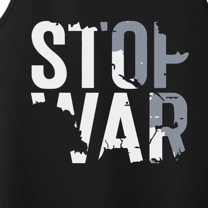 Stop War And Make Peace Performance Tank