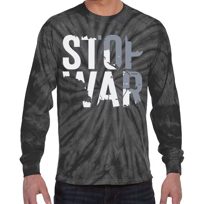 Stop War And Make Peace Tie-Dye Long Sleeve Shirt