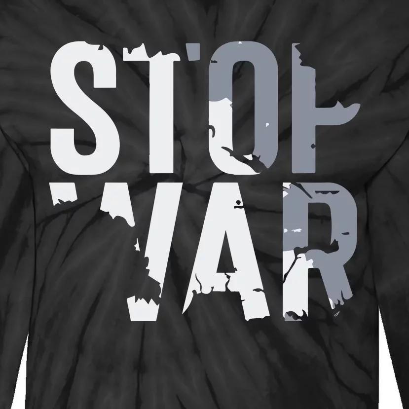 Stop War And Make Peace Tie-Dye Long Sleeve Shirt