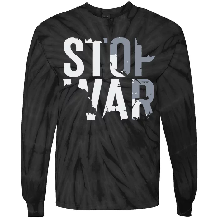 Stop War And Make Peace Tie-Dye Long Sleeve Shirt