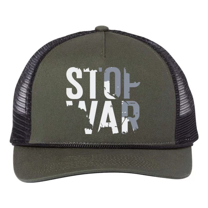 Stop War And Make Peace Retro Rope Trucker Hat Cap