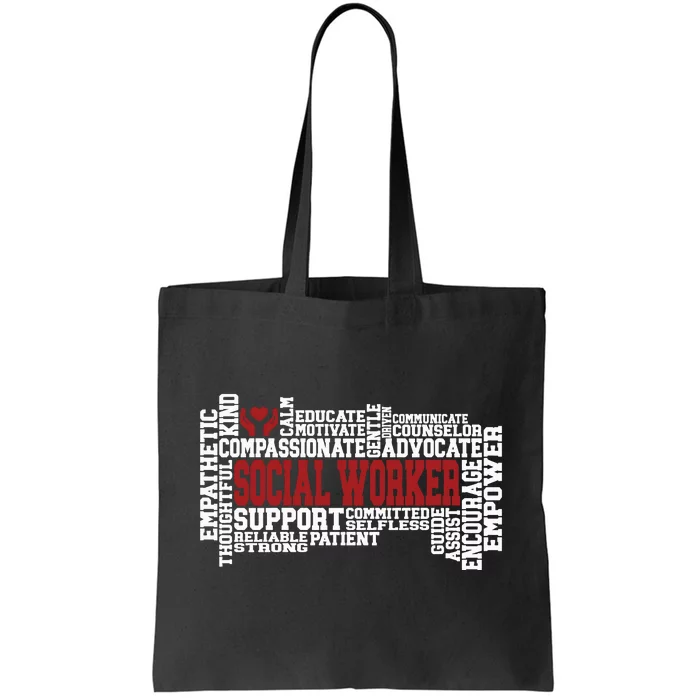 Social Worker Advocate Support Empower Tote Bag