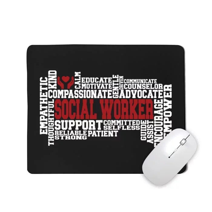 Social Worker Advocate Support Empower Mousepad