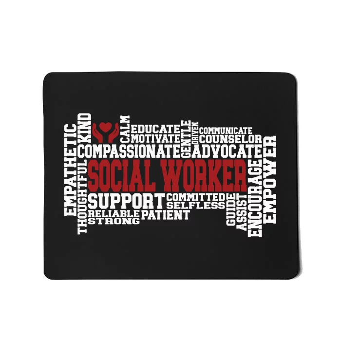 Social Worker Advocate Support Empower Mousepad