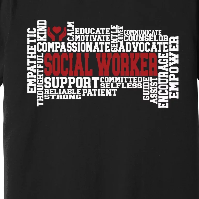 Social Worker Advocate Support Empower Premium T-Shirt