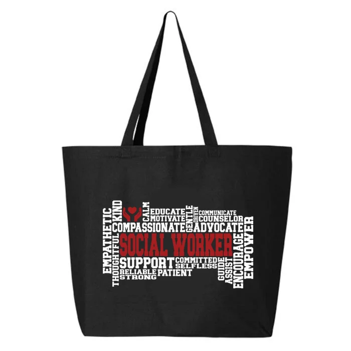 Social Worker Advocate Support Empower 25L Jumbo Tote