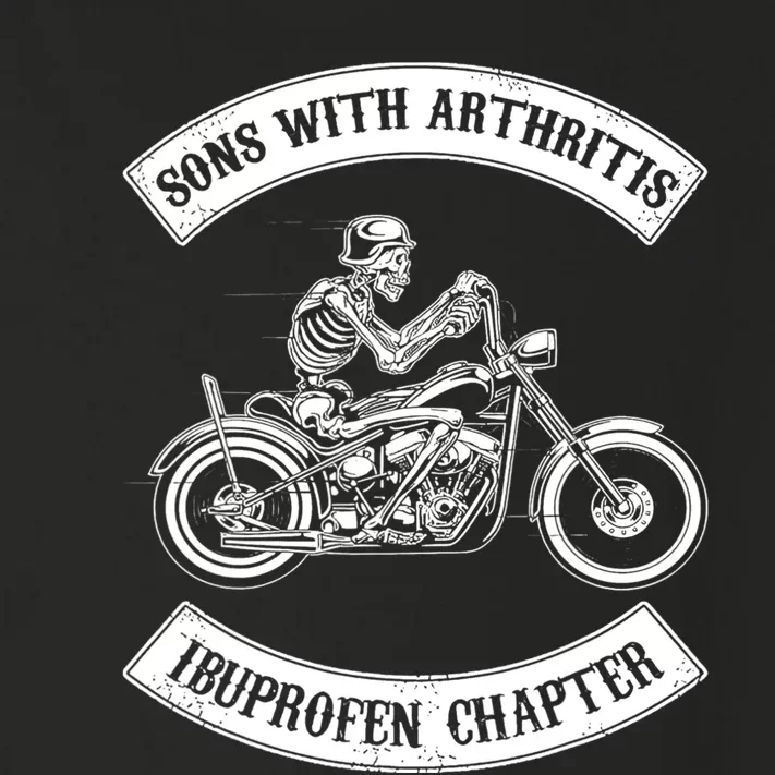 Sons With Arthritis Ibuprofen Chapter Funny Biker Skull Toddler Long Sleeve Shirt