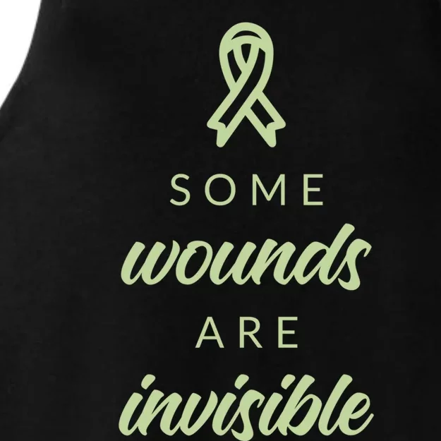 Some Wounds Are Invisible Tal Health Gift Ladies Tri-Blend Wicking Tank