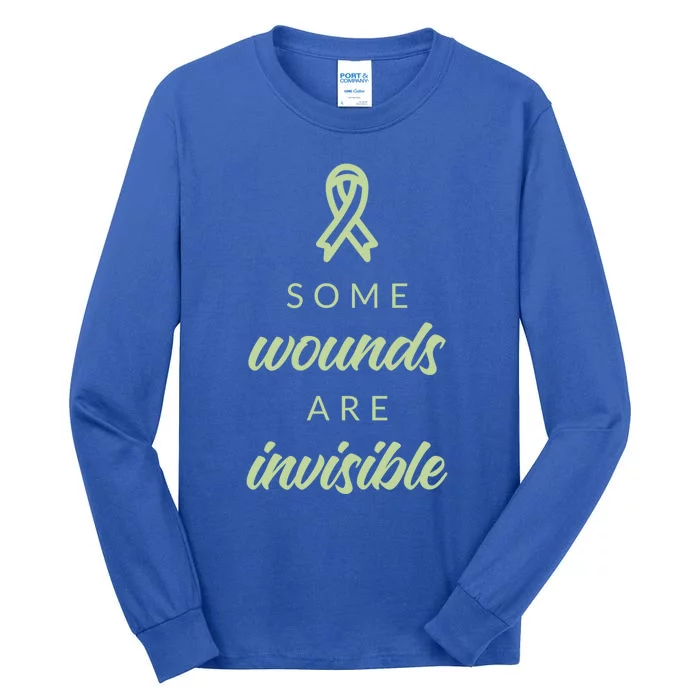 Some Wounds Are Invisible Tal Health Gift Tall Long Sleeve T-Shirt