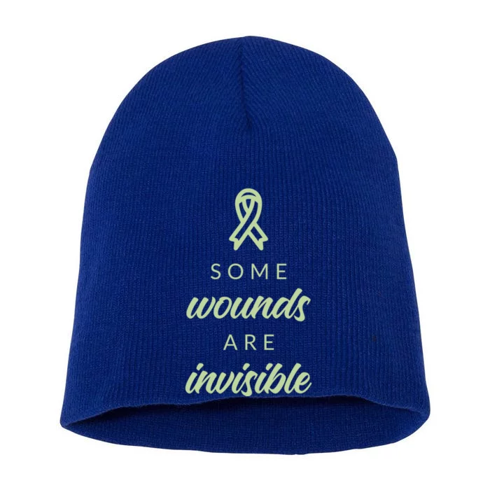 Some Wounds Are Invisible Tal Health Gift Short Acrylic Beanie