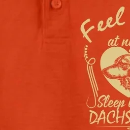 Sleep With A Dachshund Cute Gift Dry Zone Grid Performance Polo