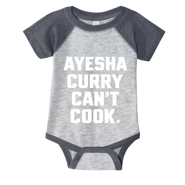 Stephencurry Wearing Ayesha Curry CanT Cook Infant Baby Jersey Bodysuit