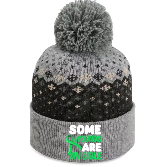 Some Wounds Are Invisible Tal Health Warrior Gift The Baniff Cuffed Pom Beanie