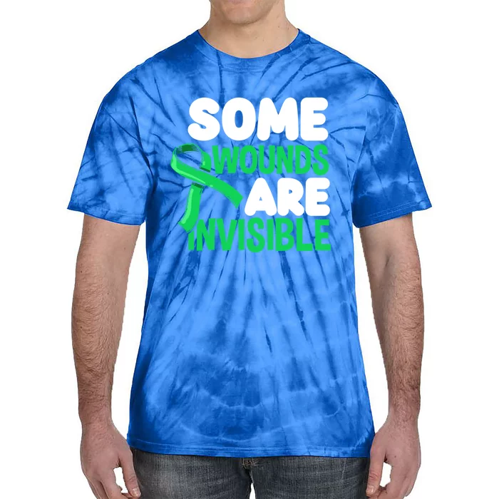 Some Wounds Are Invisible Tal Health Warrior Gift Tie-Dye T-Shirt