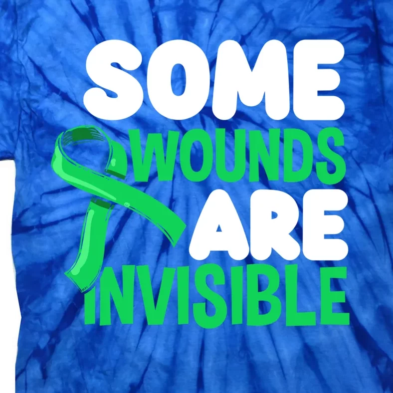 Some Wounds Are Invisible Tal Health Warrior Gift Tie-Dye T-Shirt