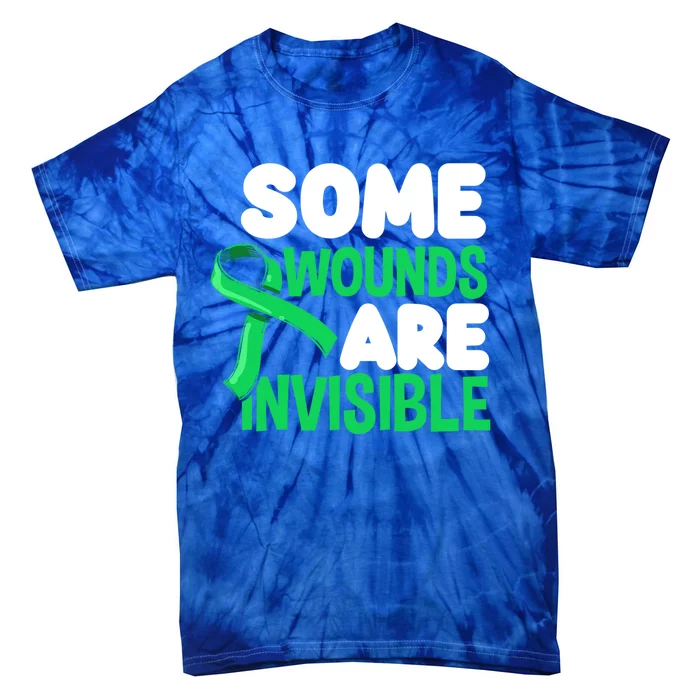 Some Wounds Are Invisible Tal Health Warrior Gift Tie-Dye T-Shirt