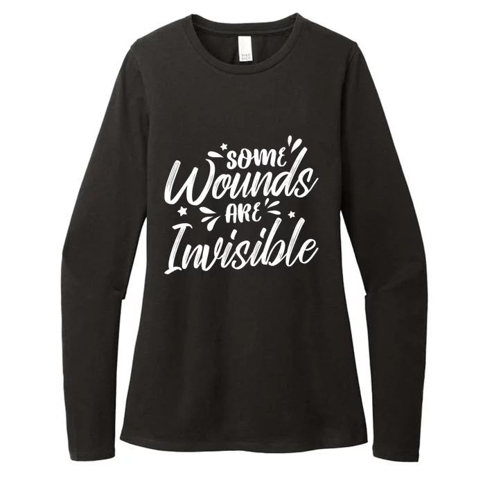 Some Wounds Are Invisible Psychiatric Nurse And Depression Gift Womens CVC Long Sleeve Shirt