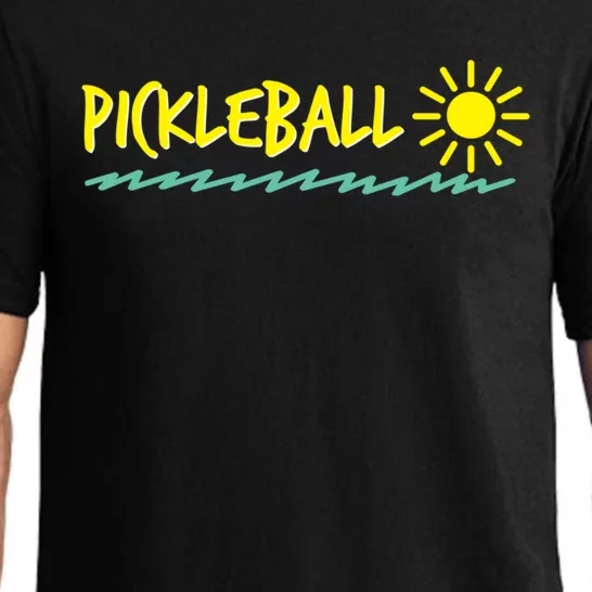 Sunshine Waves And Pickleball Cute Gift Pajama Set