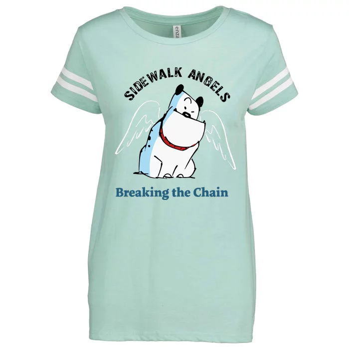 Side Walk Angels Breaking The Chain Guard Dog Enza Ladies Jersey Football T-Shirt