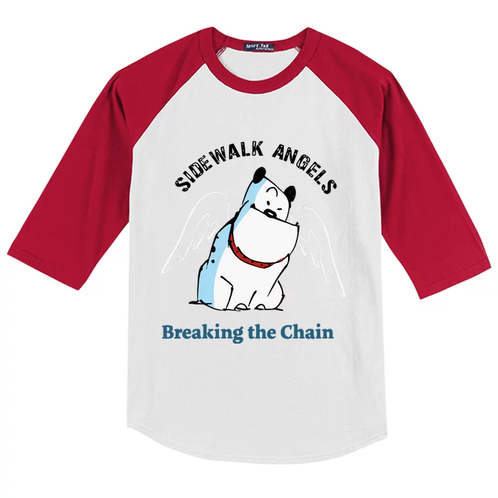 Side Walk Angels Breaking The Chain Guard Dog Kids Colorblock Raglan Jersey