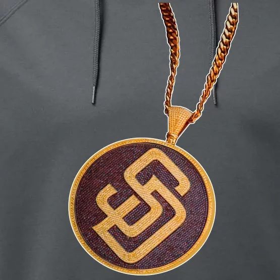 Swag Chain San Diego Baseball Home Run Performance Fleece Hoodie