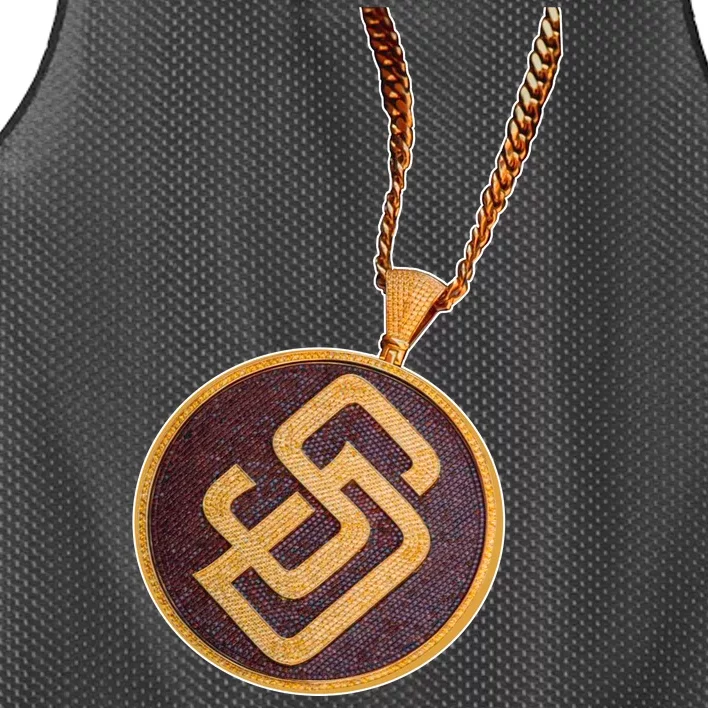 Swag Chain San Diego Baseball Home Run Mesh Reversible Basketball Jersey Tank