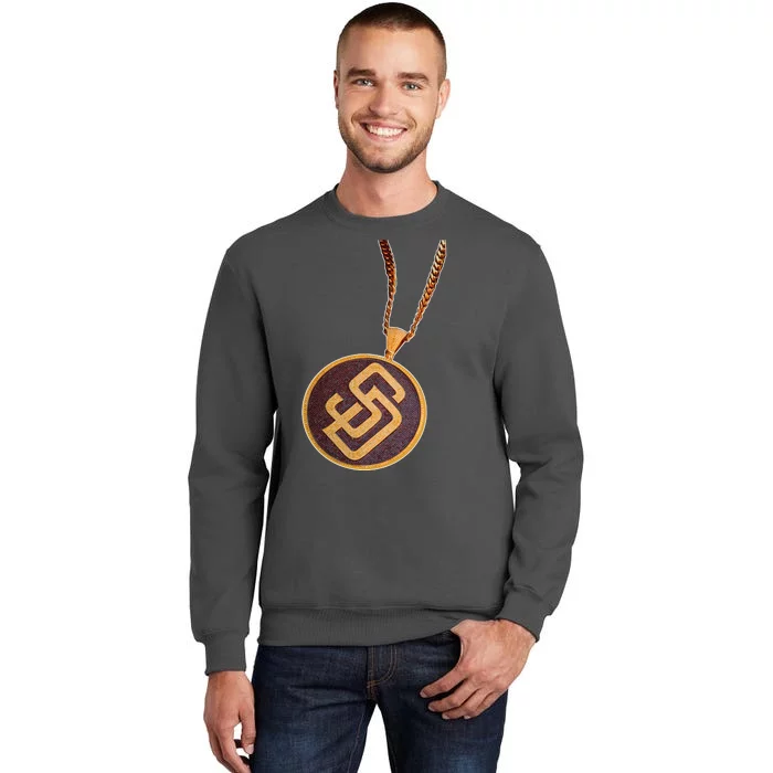 Swag Chain San Diego Baseball Home Run Tall Sweatshirt