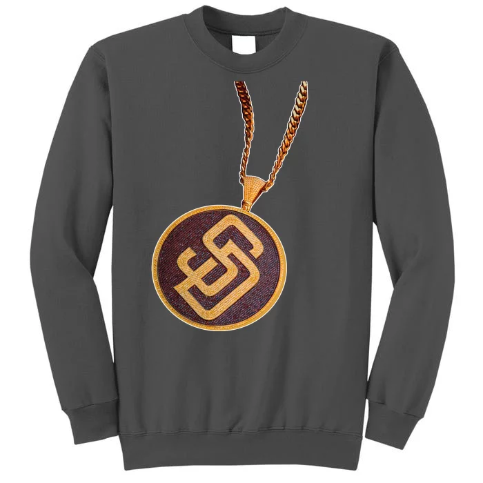 Swag Chain San Diego Baseball Home Run Tall Sweatshirt