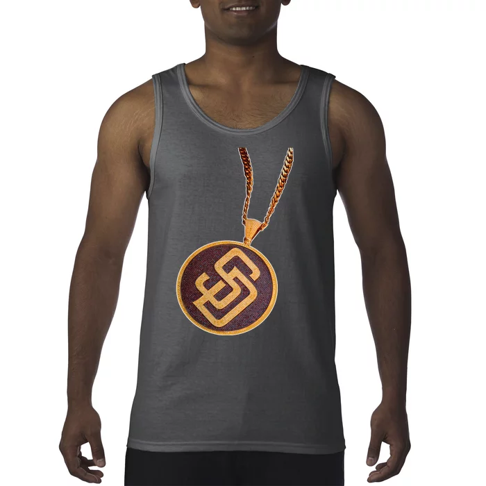 Swag Chain San Diego Baseball Home Run Tank Top