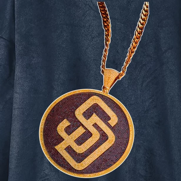 Swag Chain San Diego Baseball Home Run Hooded Wearable Blanket