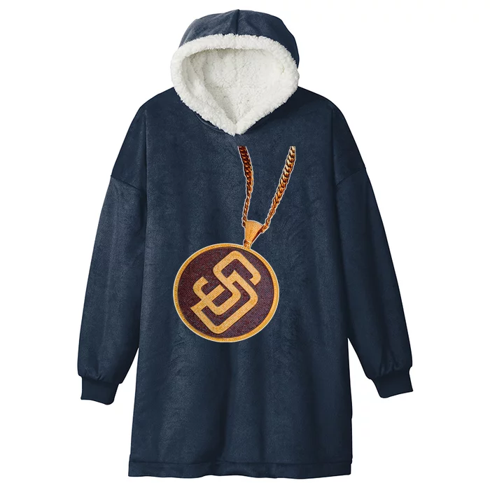 Swag Chain San Diego Baseball Home Run Hooded Wearable Blanket