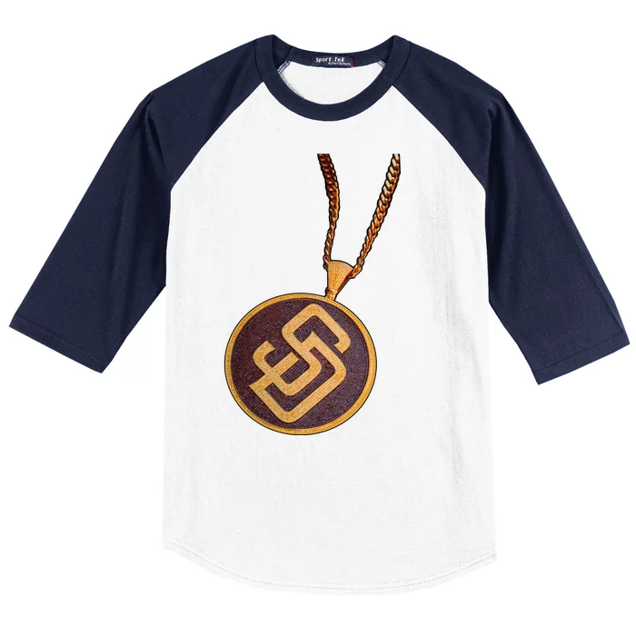 Swag Chain San Diego Baseball Home Run Baseball Sleeve Shirt