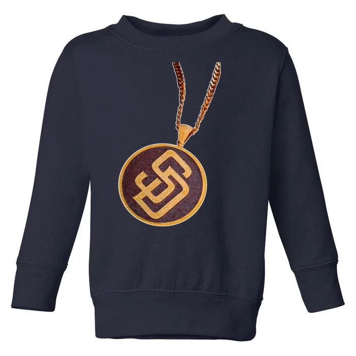 Swag Chain San Diego Baseball Home Run Toddler Sweatshirt