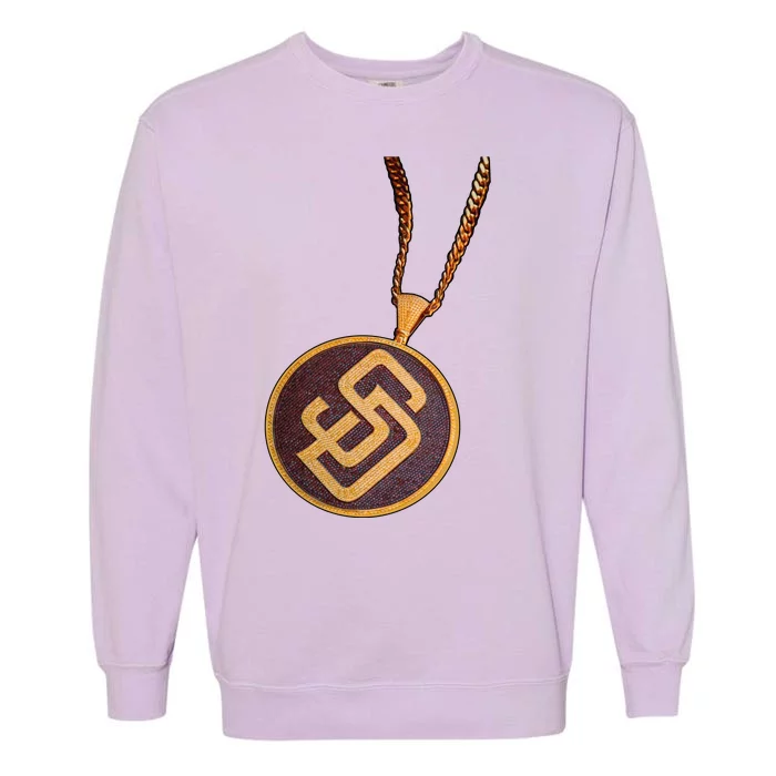 Swag Chain San Diego Baseball Home Run Garment-Dyed Sweatshirt