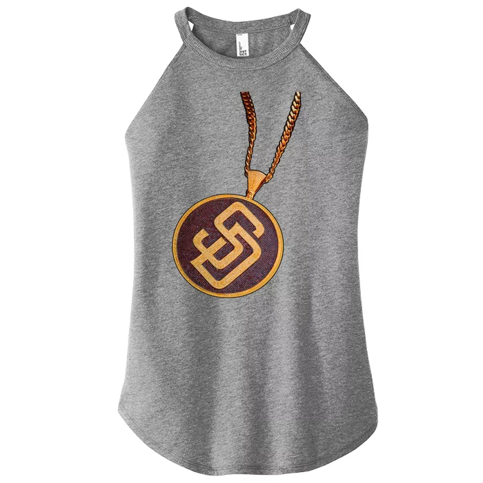 Swag Chain San Diego Baseball Home Run Women’s Perfect Tri Rocker Tank